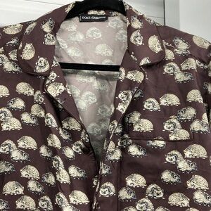 Dolce Gabbana silk hedgehog pjs pajamas S M
